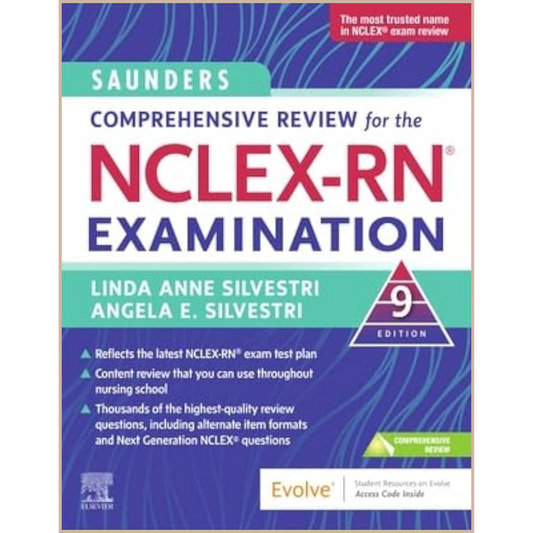Saunders Comprehensive Review for the NCLEX-RN® Examination – Complete Nursing Exam Preparation & Practice Question Bank