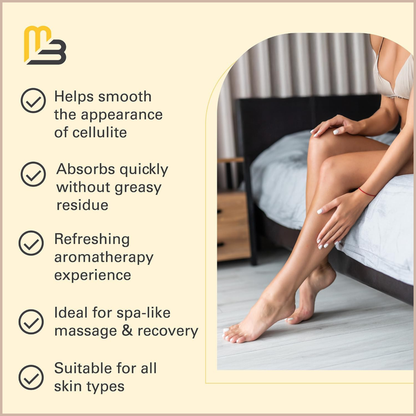 Anti-Cellulite Firming Massage Oil with Collagen & Stem Cells for Smoother Skin & Hydration