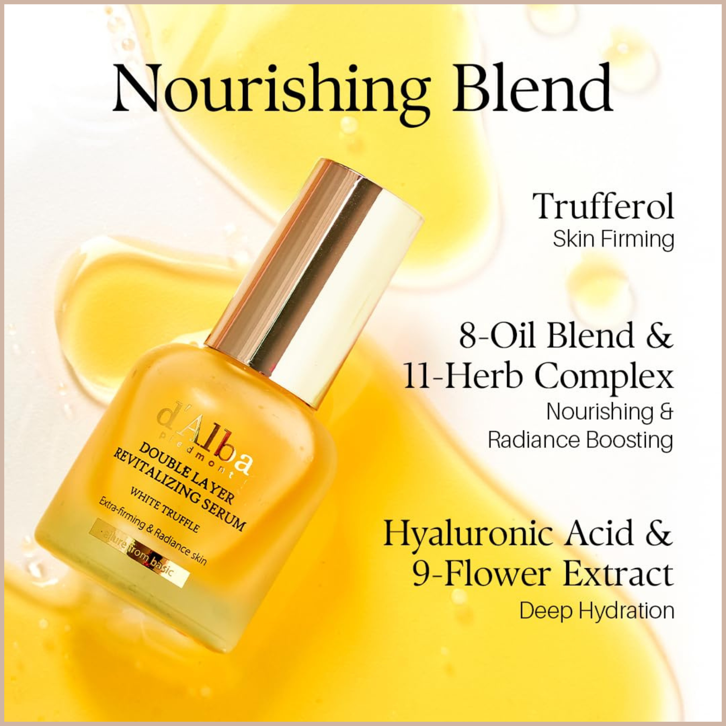 Hydrating Face Serum with Hyaluronic Acid, Vitamin C & Vitamin E – Antioxidant Glow Serum for All Skin Types