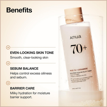 Rice Water & Niacinamide Milky Toner for Deep Hydration & Skin Barrier Support