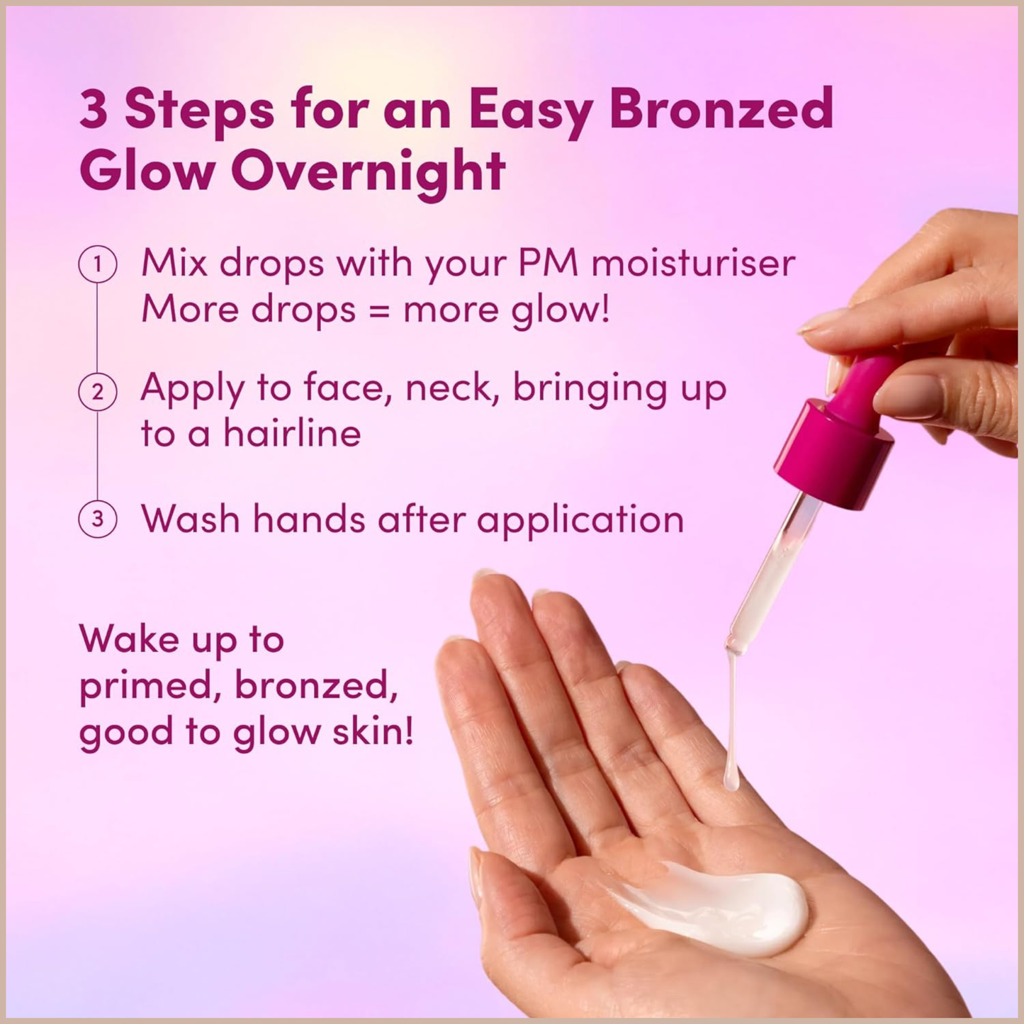 Hydrating Bronzing Face Drops for Customizable Natural Glow & Skin Plumping