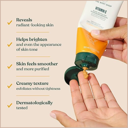 Vitamin C Brightening Micro-Exfoliating Facial Scrub for Smooth & Radiant Skin