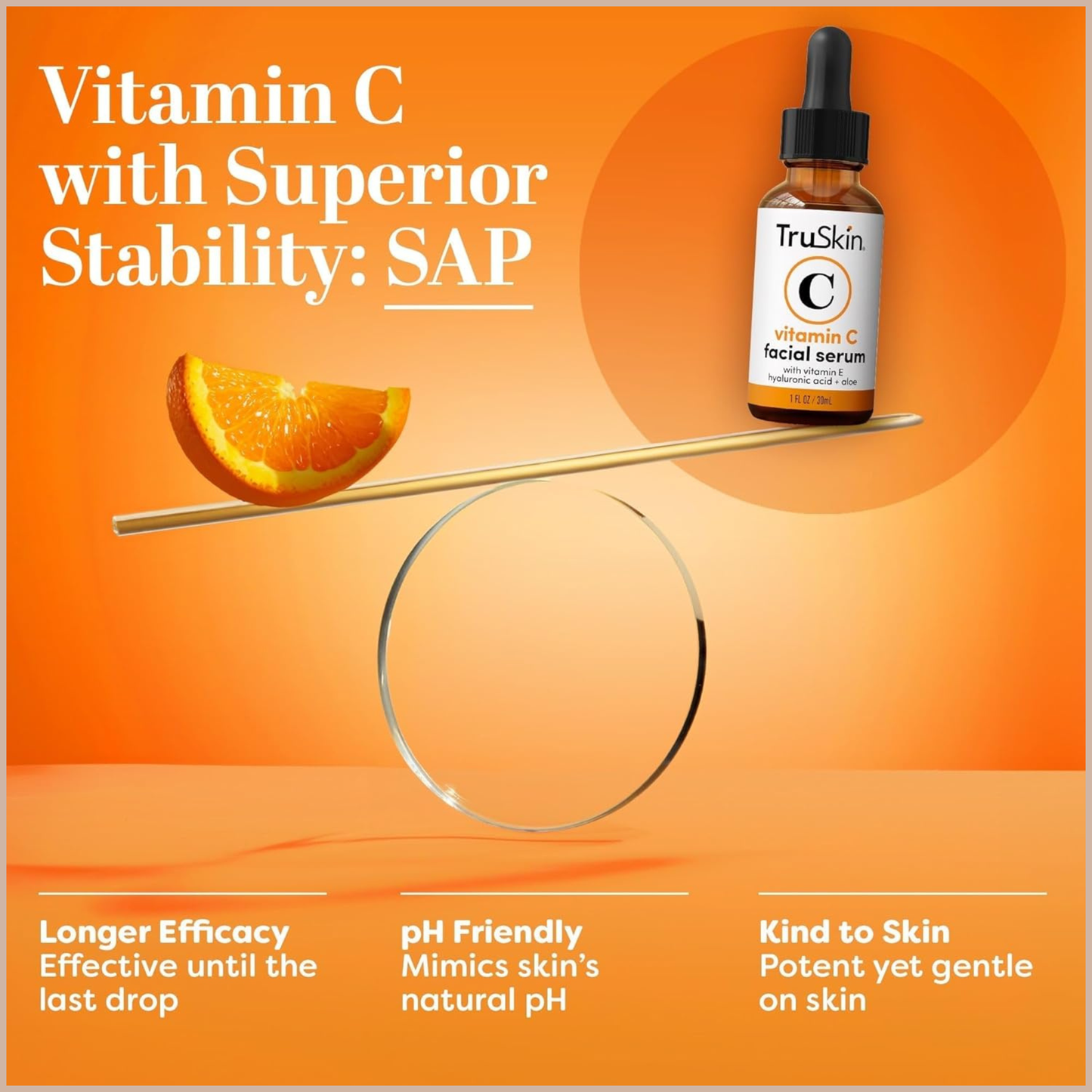Vitamin C Brightening Serum with Hyaluronic Acid, Aloe Vera & Vitamin E for Glow & Even Skin Tone