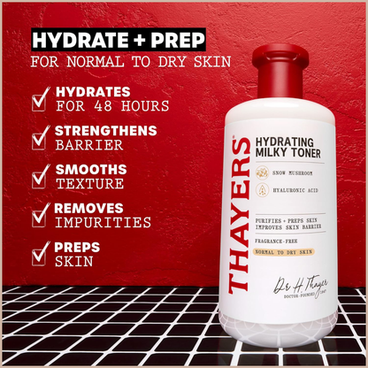 Hydrating Milky Face Toner for Soothing, Softening & Barrier Support