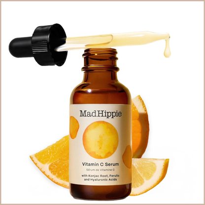 Vitamin C Face Serum with Hyaluronic Acid, Vitamin E & Ferulic Acid – Brightening Antioxidant Treatment for Face & Neck
