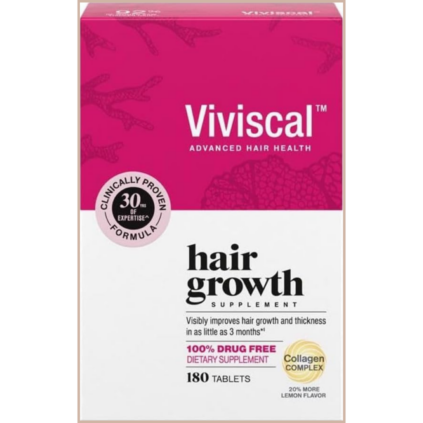 Hair Growth Support Tablets – Thicker, Fuller-Looking Hair from Within for Women