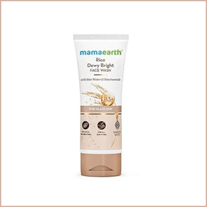 Rice Water & Niacinamide Gentle Facial Cleanser for Daily Hydration & Oil Control