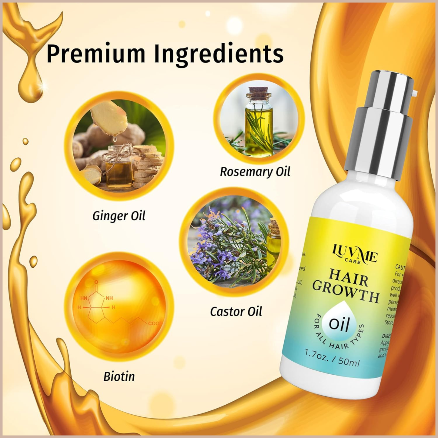 Rosemary Hair Growth Oil – Nourishing Scalp Treatment for Thicker, Stronger Hair