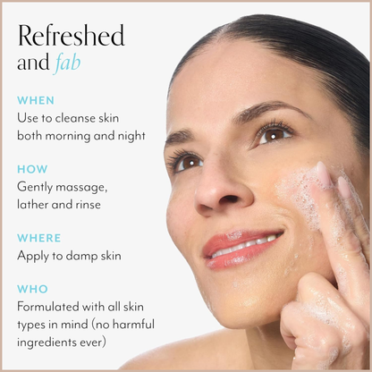 Gentle Exfoliating Foaming Face Cleanser with Plant-Based Buffers