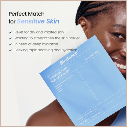 Hydrogel Sheet Mask for Hydration, Soothing & Skin Barrier Care
