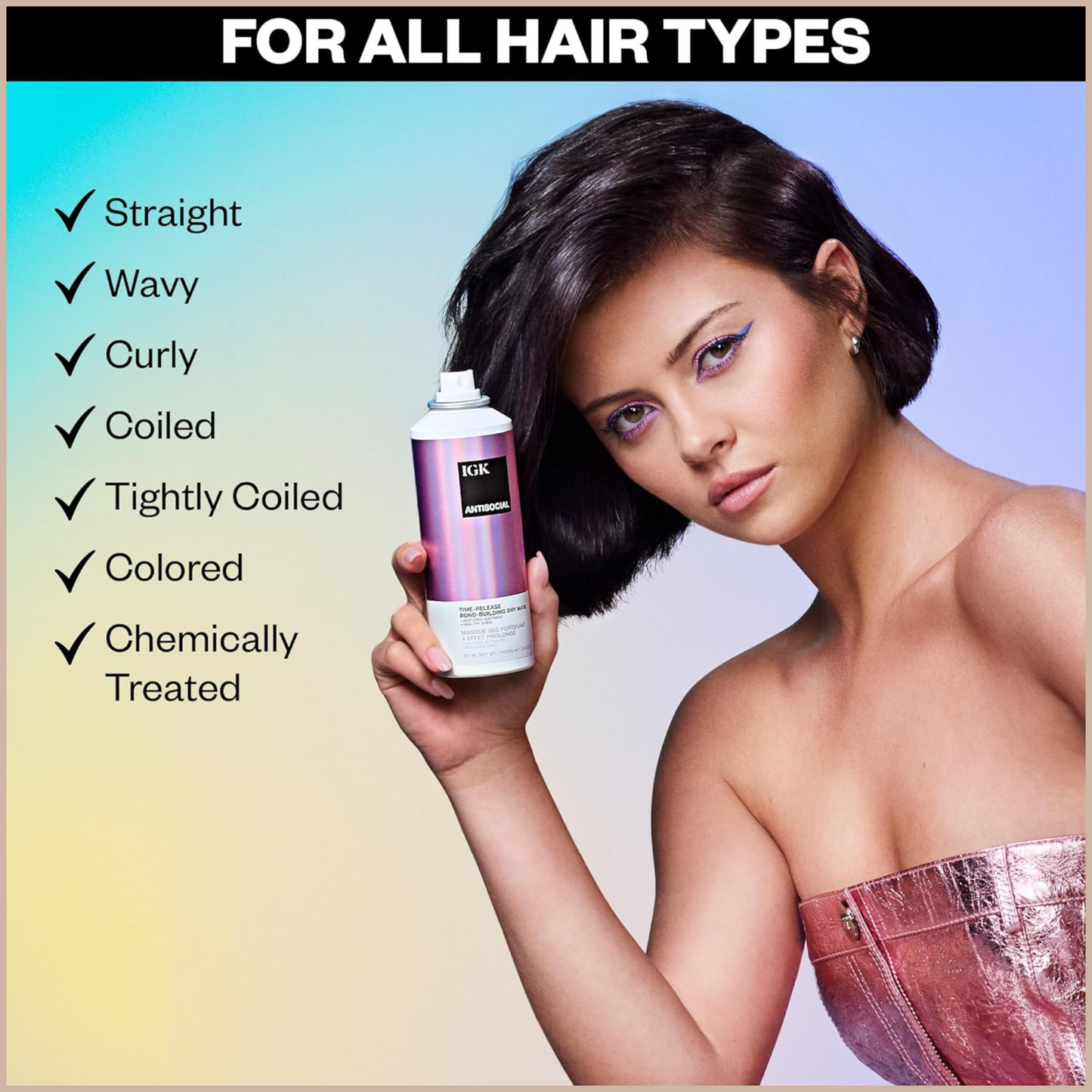 Overnight Bond Repair Hair Spray – Leave-In Treatment for Damaged, Color-Treated & Frizz-Prone Hair