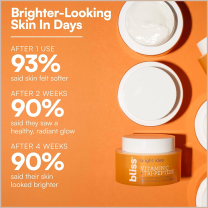 Vitamin C Brightening Face Moisturizer with Tri-Peptides for Hydration, Glow & Elasticity Support