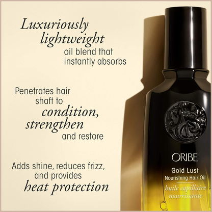 Nourishing Hair Oil for Dry & Damaged Hair – Lightweight Shine, Frizz Control & Heat Protection