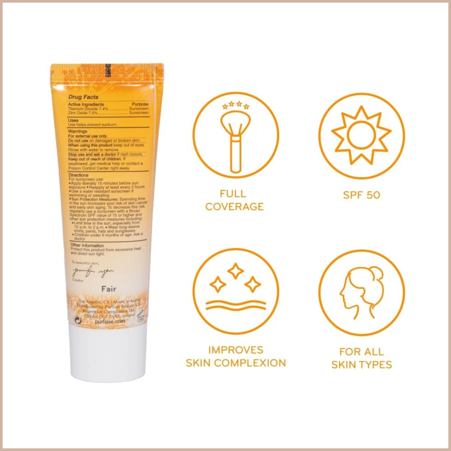 Vitamin C CC Cream SPF 50+ for Brightening & Even Skin Tone