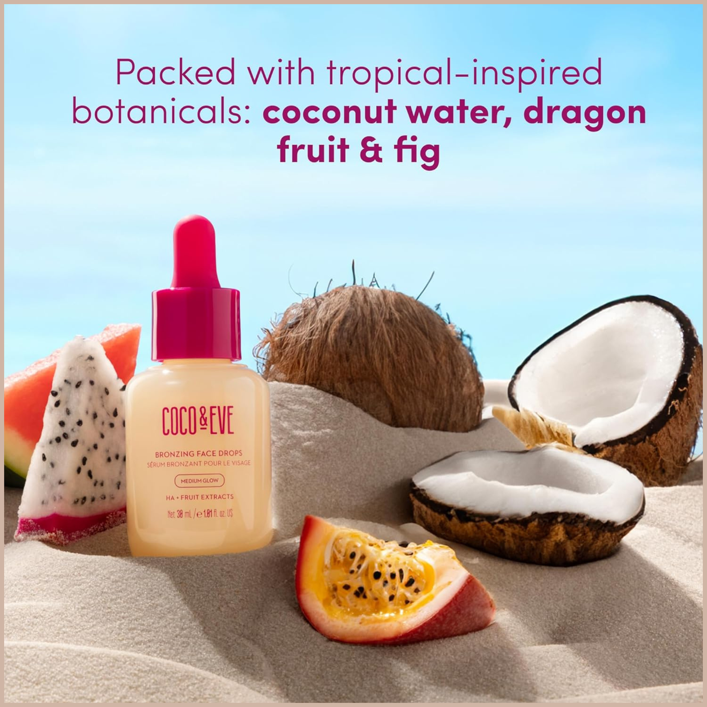 Hydrating Bronzing Face Drops for Customizable Natural Glow & Skin Plumping
