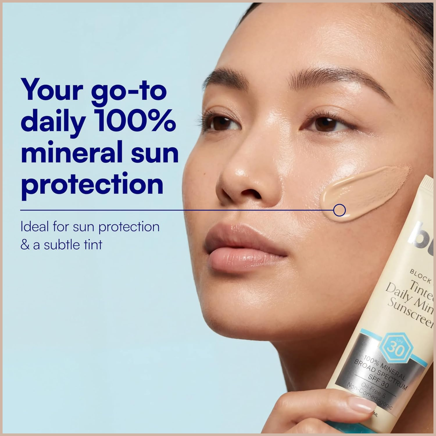 Tinted Mineral Sunscreen SPF 30 for Invisible UV Protection