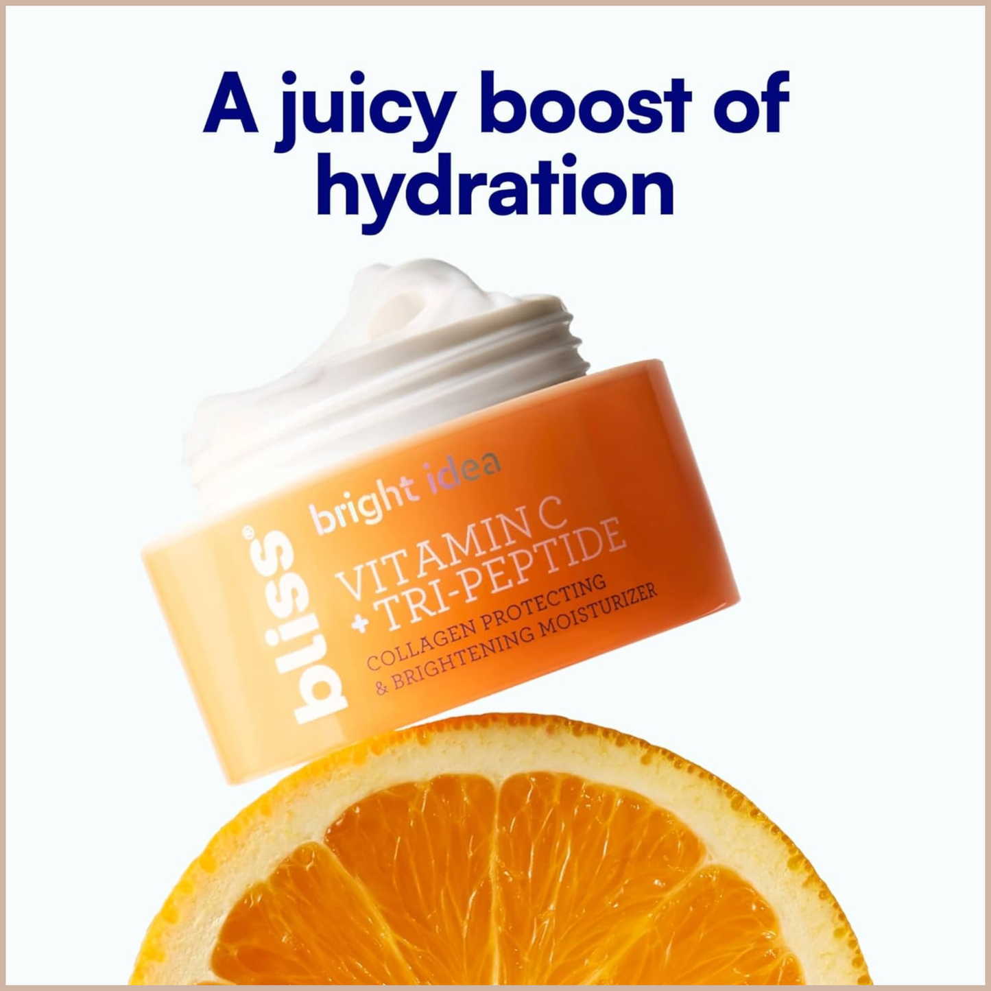 Vitamin C Brightening Face Moisturizer with Tri-Peptides for Hydration, Glow & Elasticity Support