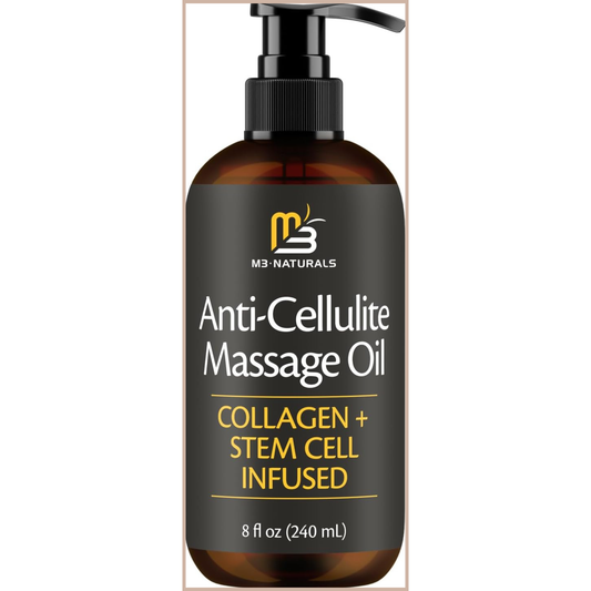 Anti-Cellulite Firming Massage Oil with Collagen & Stem Cells for Smoother Skin & Hydration