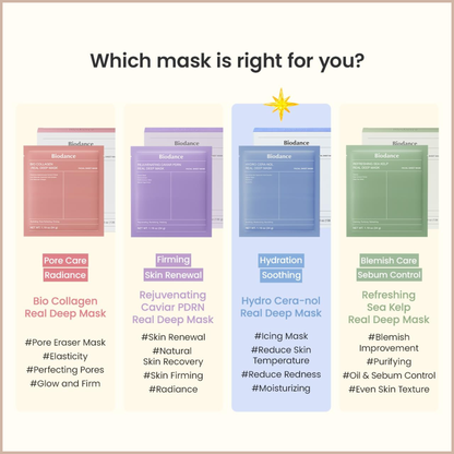Hydrogel Sheet Mask for Hydration, Soothing & Skin Barrier Care