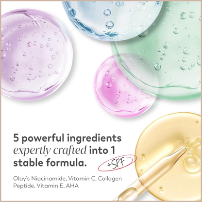 Face Moisturizer SPF 30 with Niacinamide, Vitamin C & Hyaluronic Acid for Brightening, Hydration & Firming