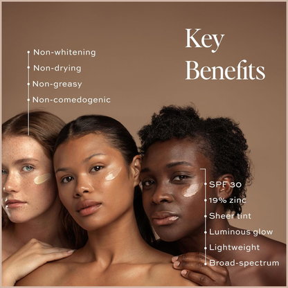 Tinted Mineral Sunscreen SPF 30 with Glow-Enhancing Finish