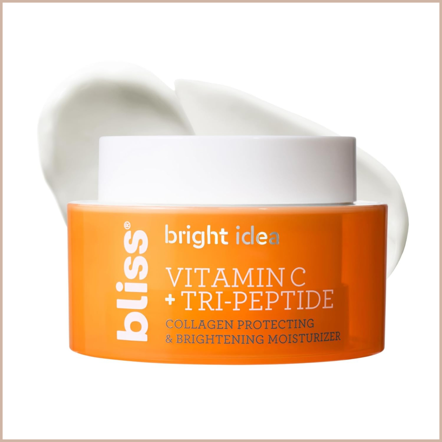 Vitamin C Brightening Face Moisturizer with Tri-Peptides for Hydration, Glow & Elasticity Support