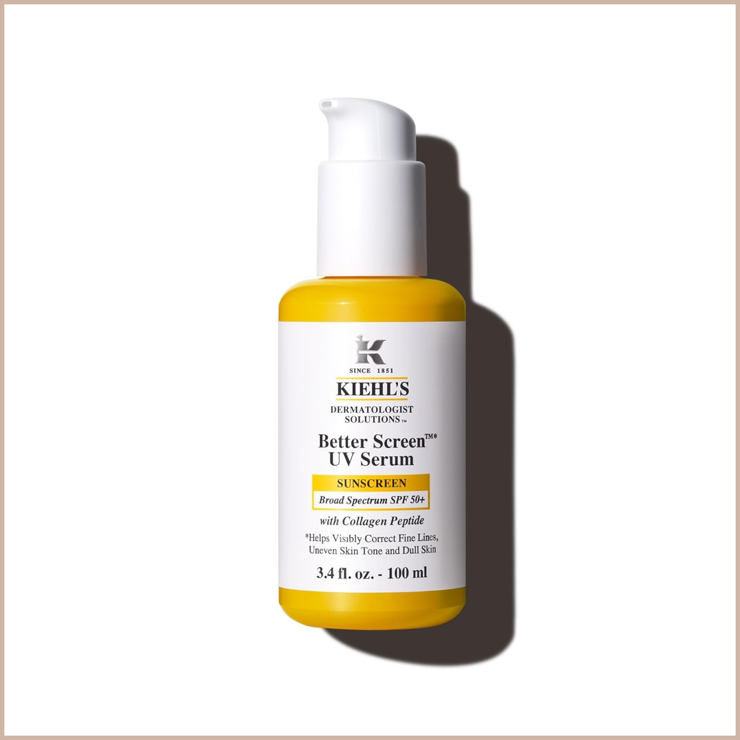 Collagen Peptide SPF 50 Face Sunscreen Serum for Daily UV Protection & Skin Correction