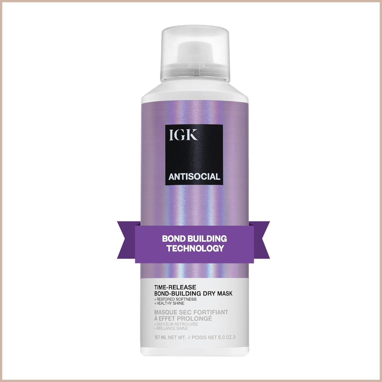 Overnight Bond Repair Hair Spray – Leave-In Treatment for Damaged, Color-Treated & Frizz-Prone Hair