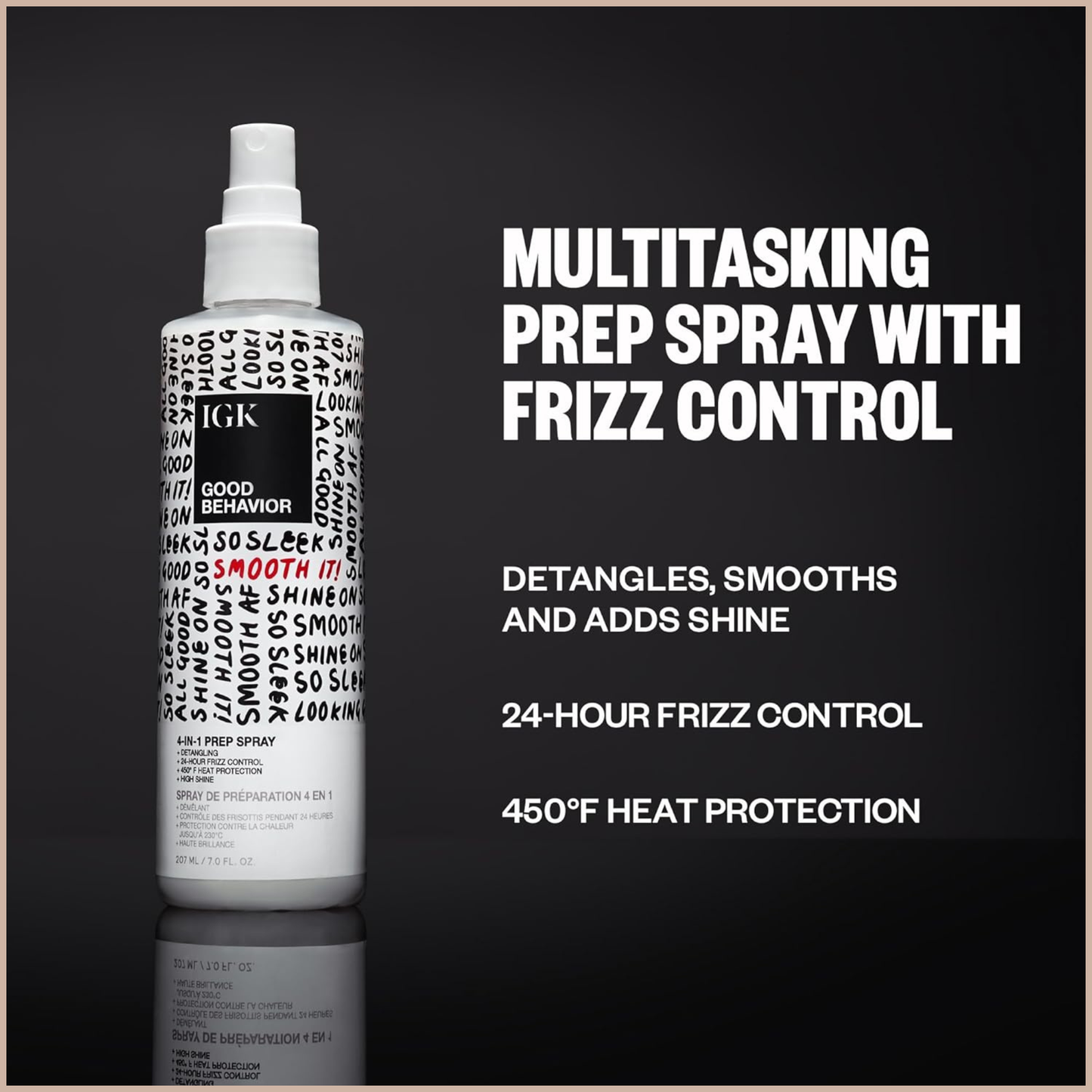 Heat Protectant Detangling Spray – Frizz Control & Shine-Boosting Hair Mist
