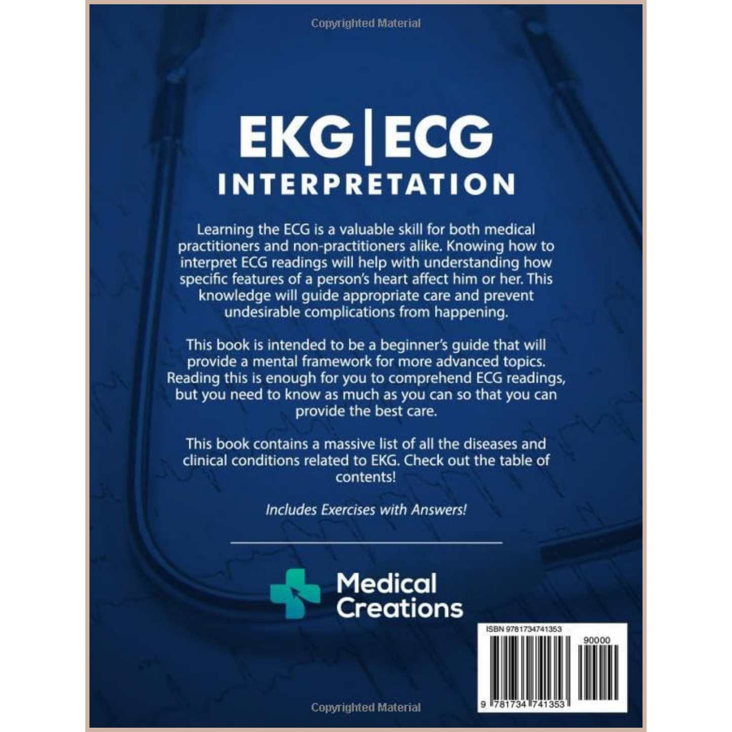 12-Lead EKG Interpretation Guide – Step-by-Step ECG Reading, Arrhythmia Recognition & Clinical Cardiology Study Book