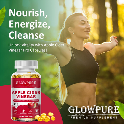Apple Cider Vinegar Capsules, Adult Daily Wellness Supplement, 60 Count