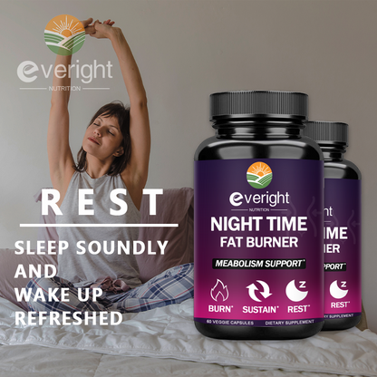 Nighttime Wellness Capsules with Green Coffee Bean Extract, Adult Dietary Supplement 60 Count