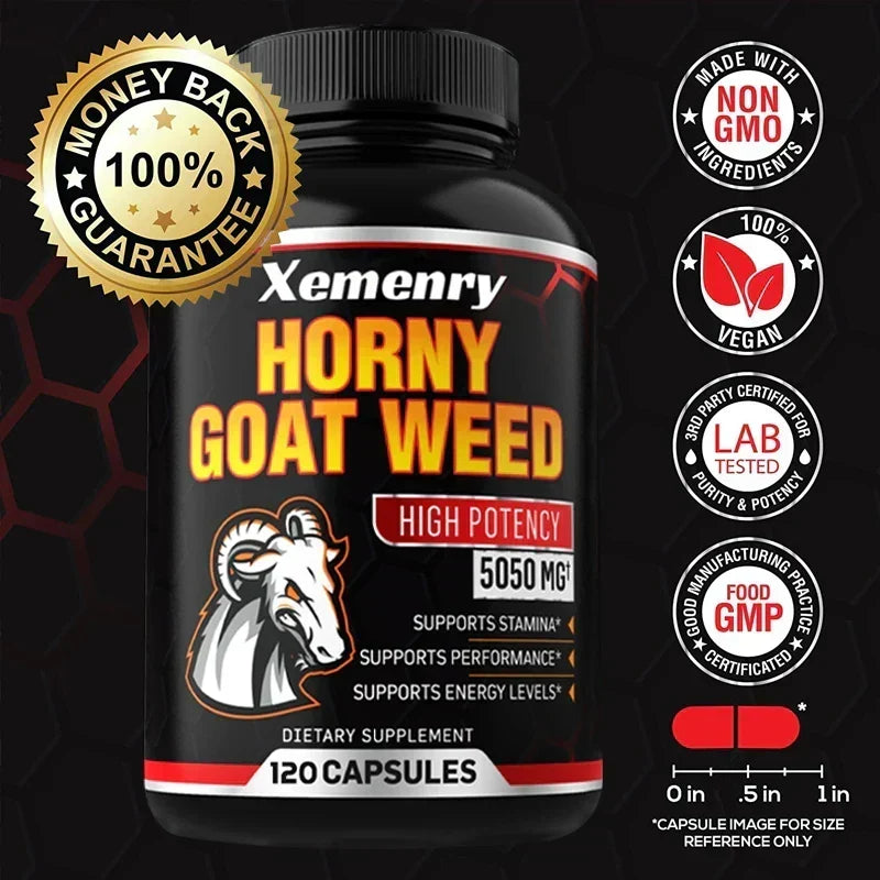 Men’s Vitality Support Capsules with Horny Goat Weed, 60 Count