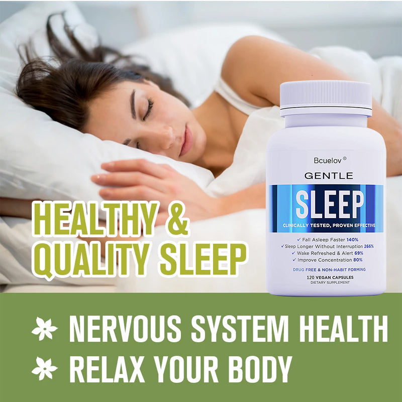 Natural Sleep Support Capsules with Melatonin & Magnesium, 120 Count