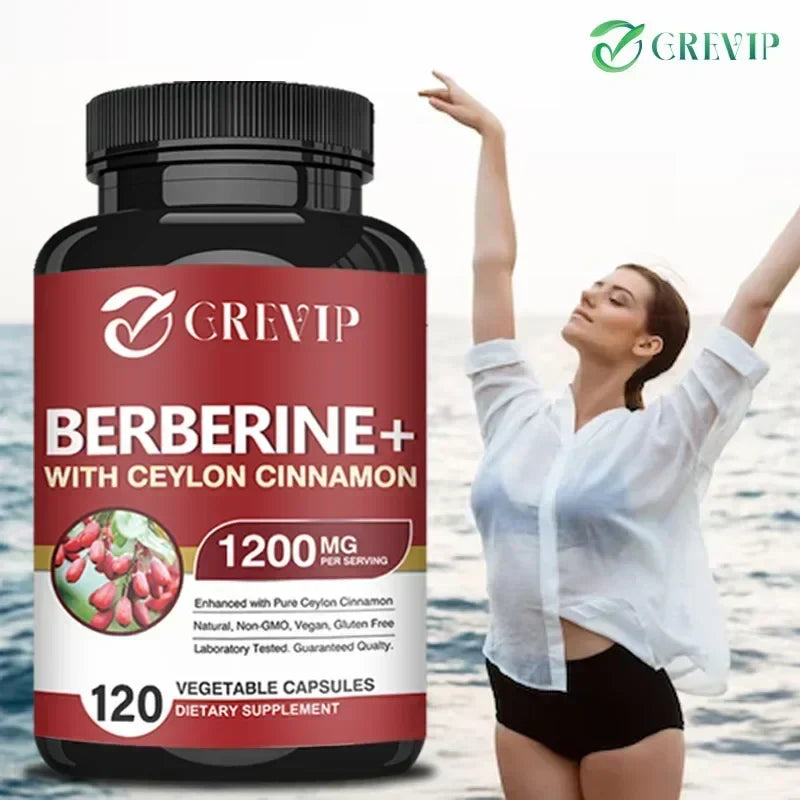 Berberine with Ceylon Cinnamon Capsules, 60 Count