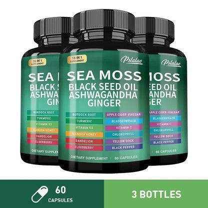 Sea Moss Wellness Support Capsules, 60 Count