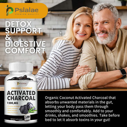 Activated Charcoal Digestive Support Capsules, 60 Count