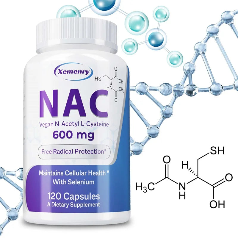 NAC 600mg Antioxidant Support Capsules, 60 Count