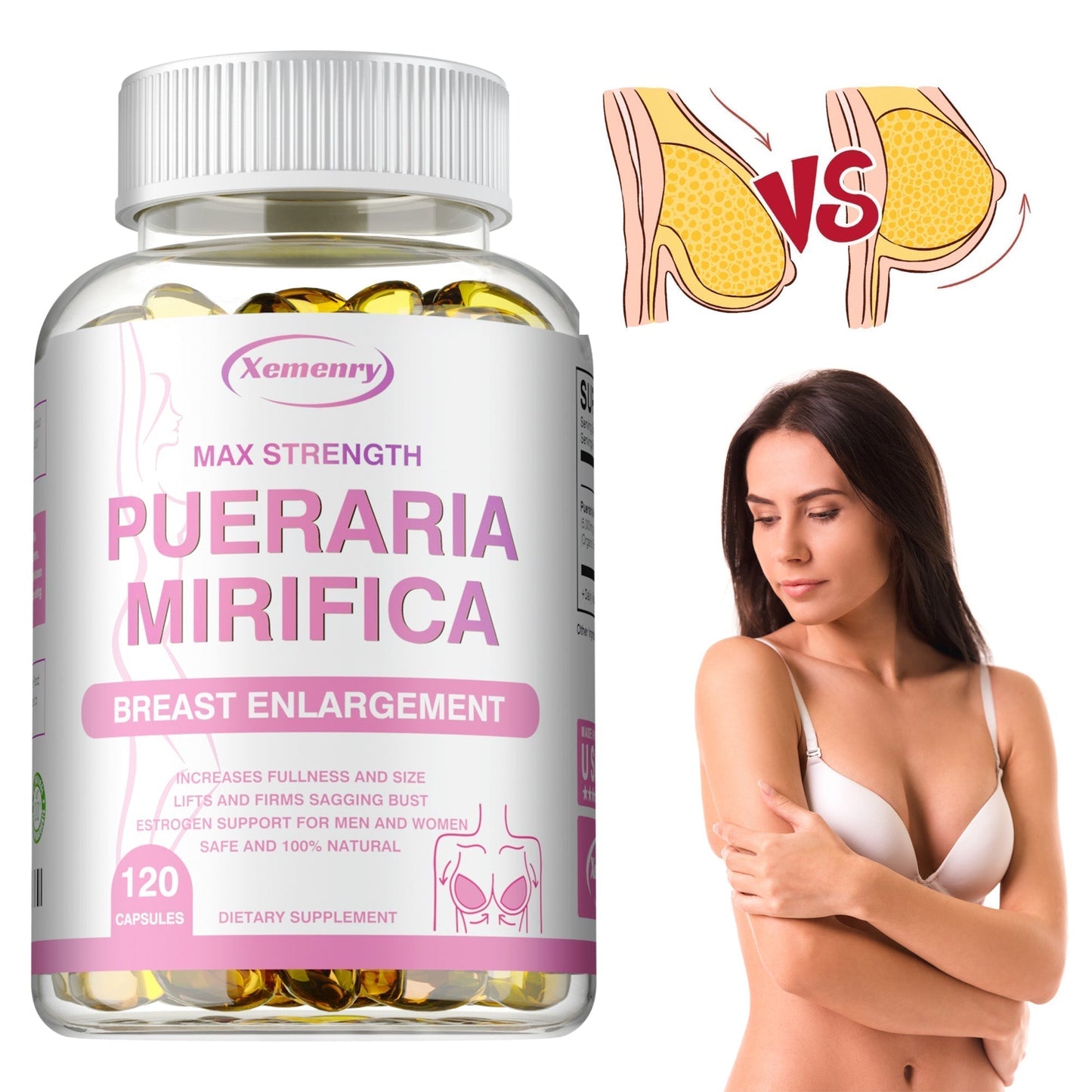 Pueraria Mirifica Women’s Herbal Support Capsules, 30 Count
