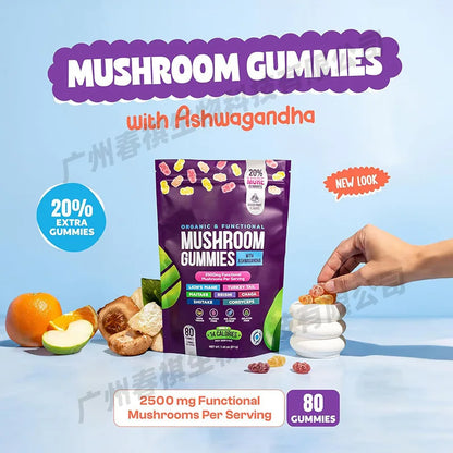Mushroom Immunity & Heart Wellness, 80 Gummies