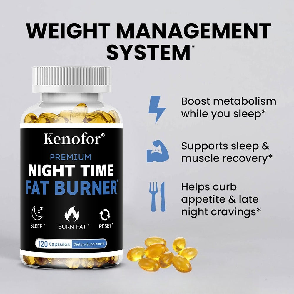 Nighttime Metabolism Support Capsules with White Kidney Bean, 30 Count