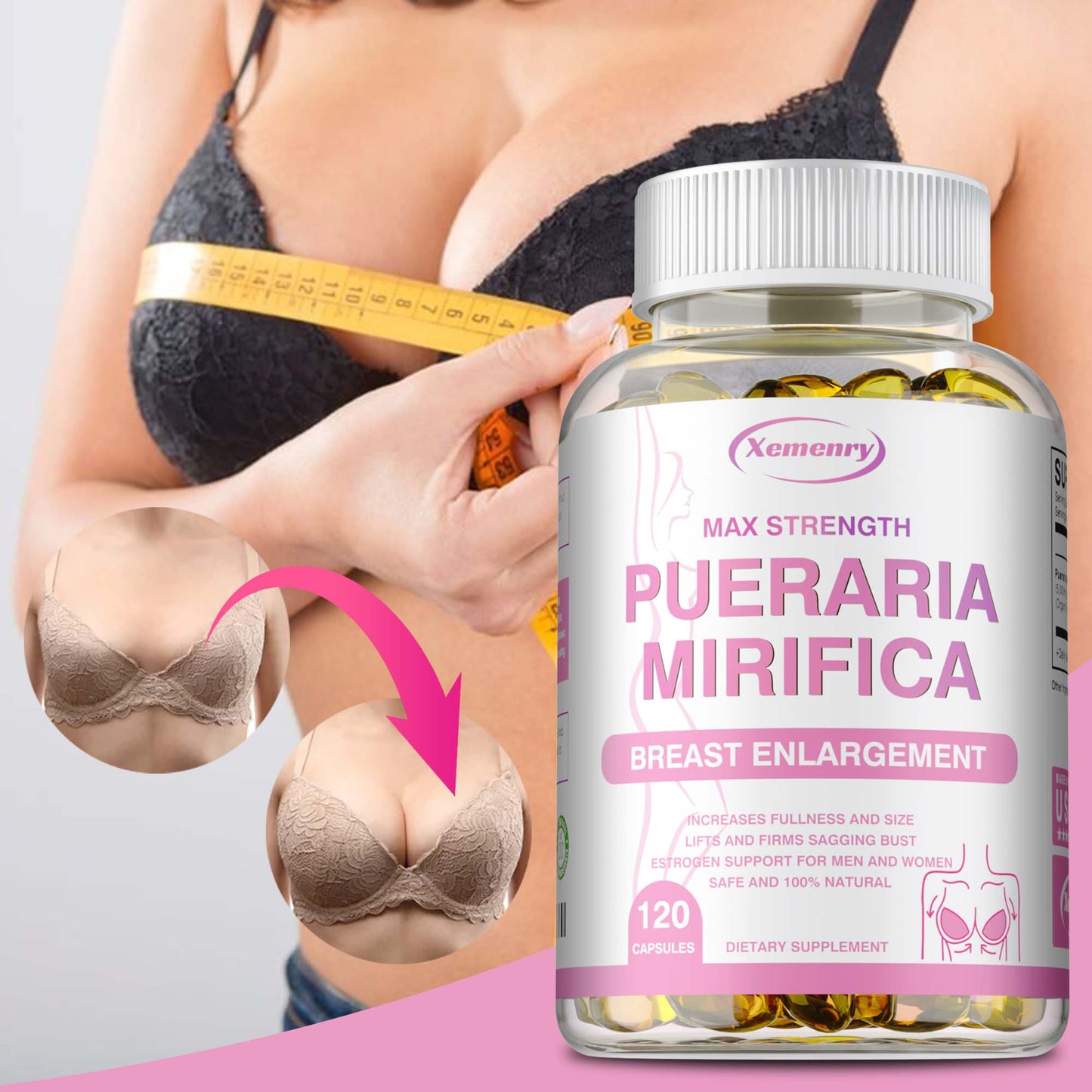 Pueraria Mirifica Women’s Herbal Support Capsules, 30 Count