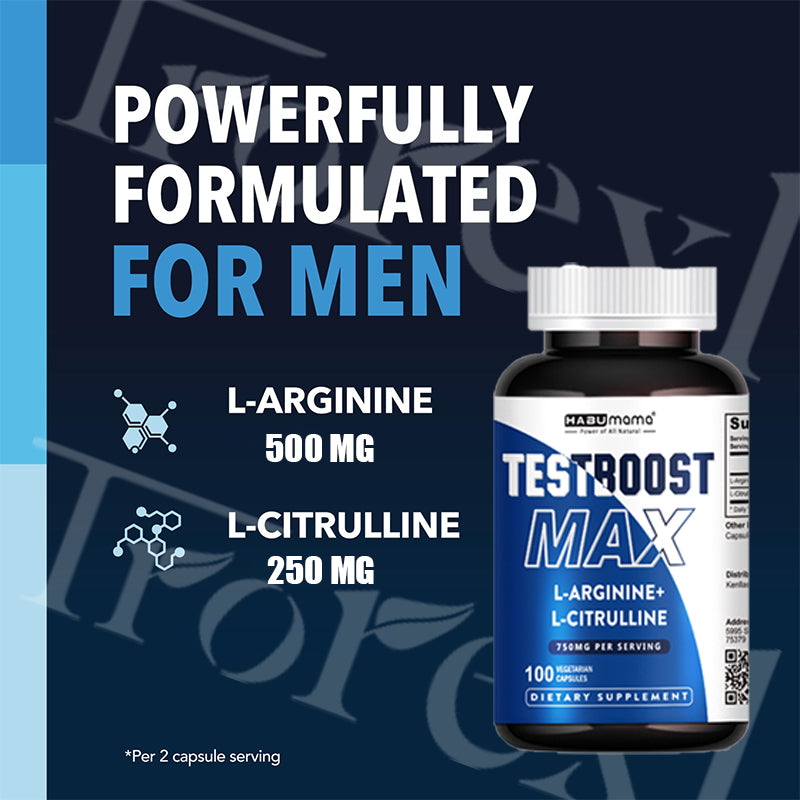 Men’s Vitality Support Tablets with L-Arginine & L-Citrulline, 100 Count
