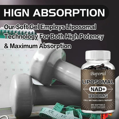 Liposomal NAD Cellular Energy Support Capsules, 60 Count