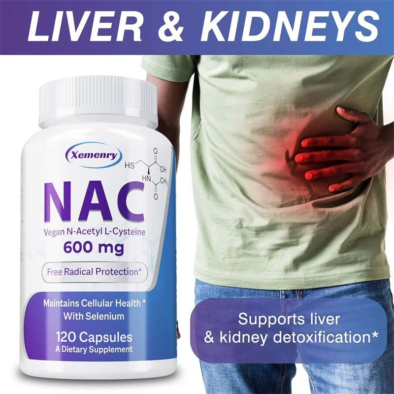 NAC 600mg Antioxidant Support Capsules, 60 Count