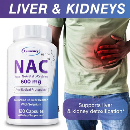 NAC 600mg Antioxidant Support Capsules, 60 Count
