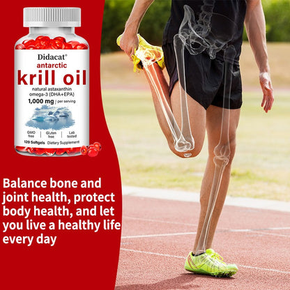 Antarctic Krill Oil Omega-3 Softgels, 120 Count