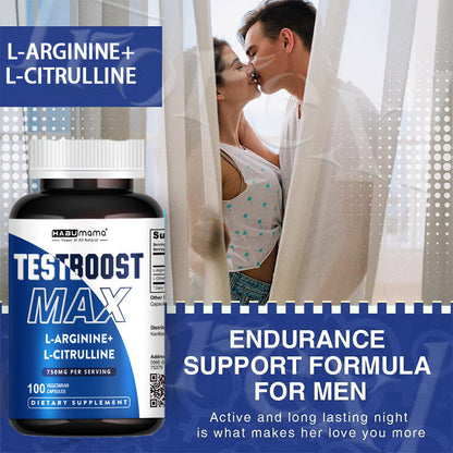 Men’s Vitality Support Tablets with L-Arginine & L-Citrulline, 100 Count