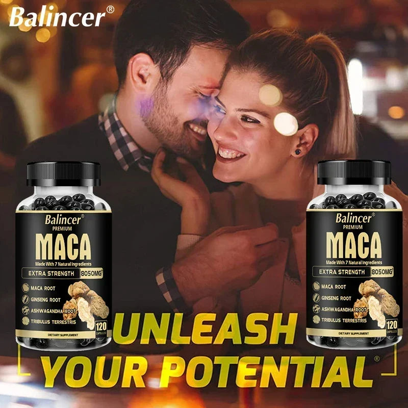 Maca Root & Ginseng Vitality Support Capsules, 60Count