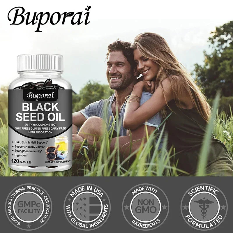 Black Seed Oil Wellness Support Capsules, 60 Count